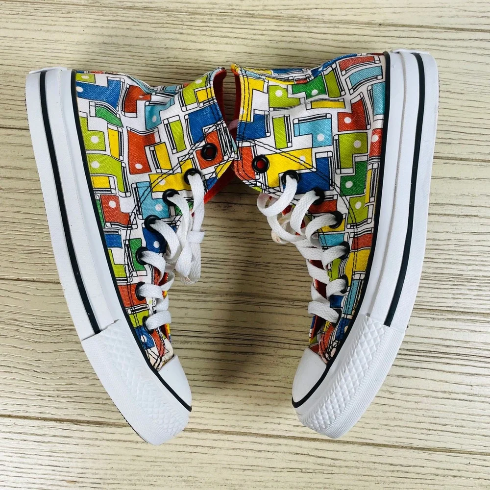 Converse All Star‎ High Top Colorful Graphic Sneakers Youth Mens 3.5 Womens 5.5